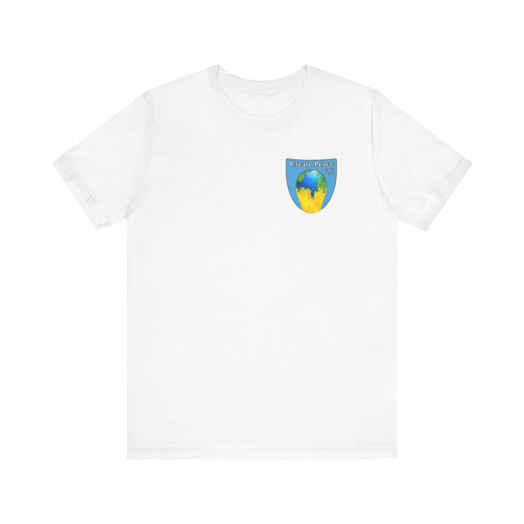 Create Peace 26 Unisex short sleeve Jersey