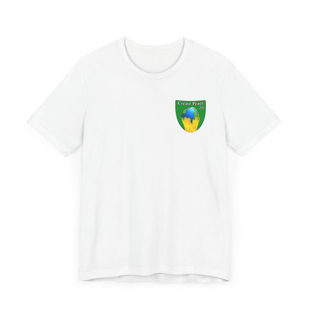 Create Peace 26 Unisex short sleeve Jersey