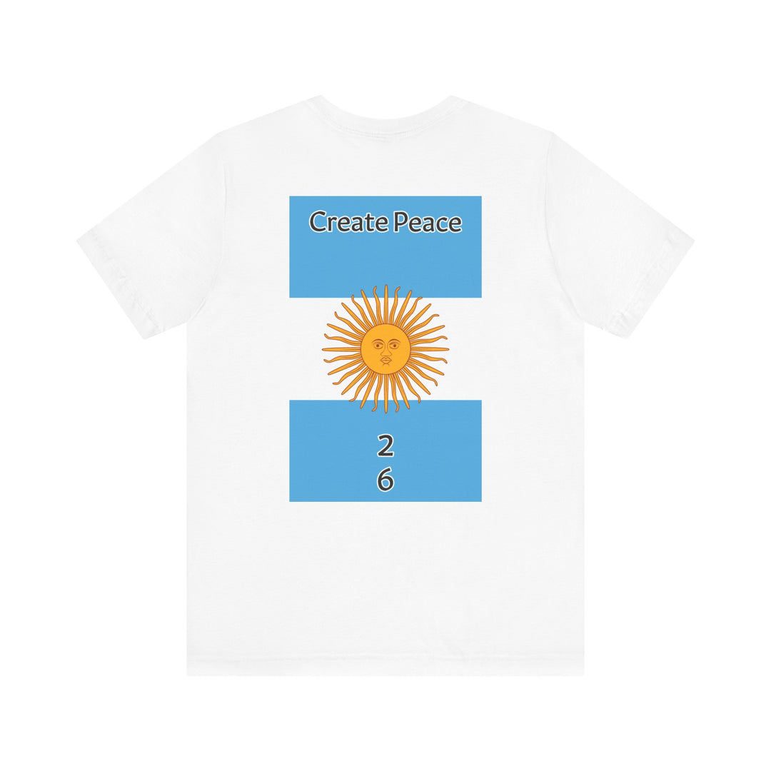 Create Peace 26 Unisex short sleeve Jersey