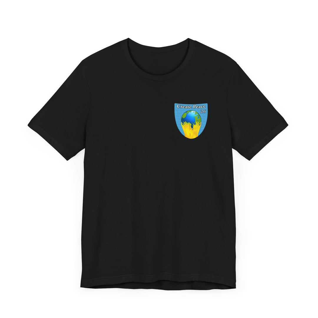 Create Peace 26 Unisex short sleeve Jersey