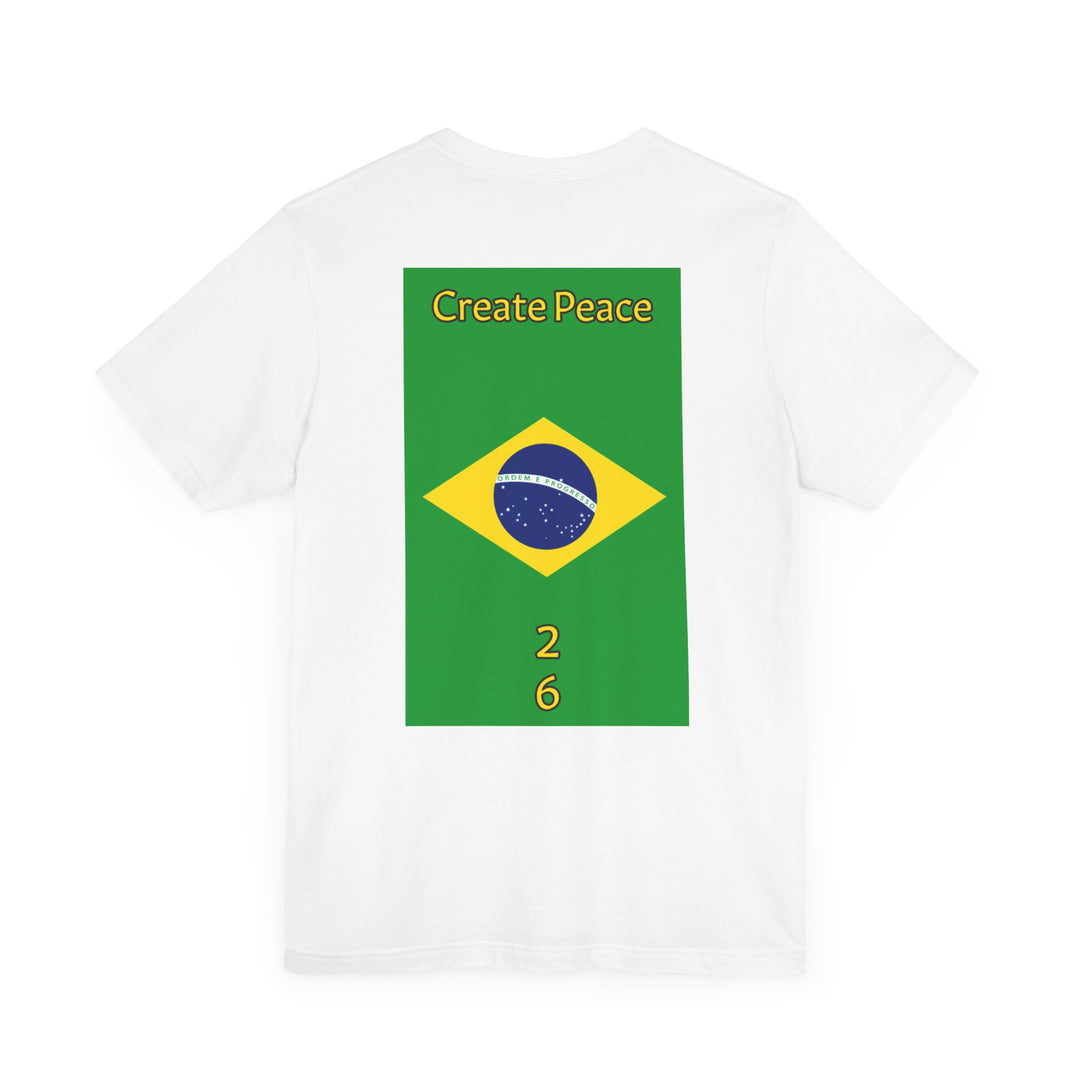 Create Peace 26 Unisex Short Sleeve Jersey