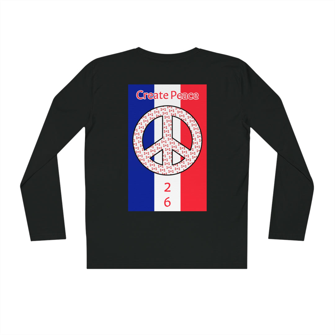 Create Peace 26 Organic 100% Cotton Sparker Long Sleeve Shirt