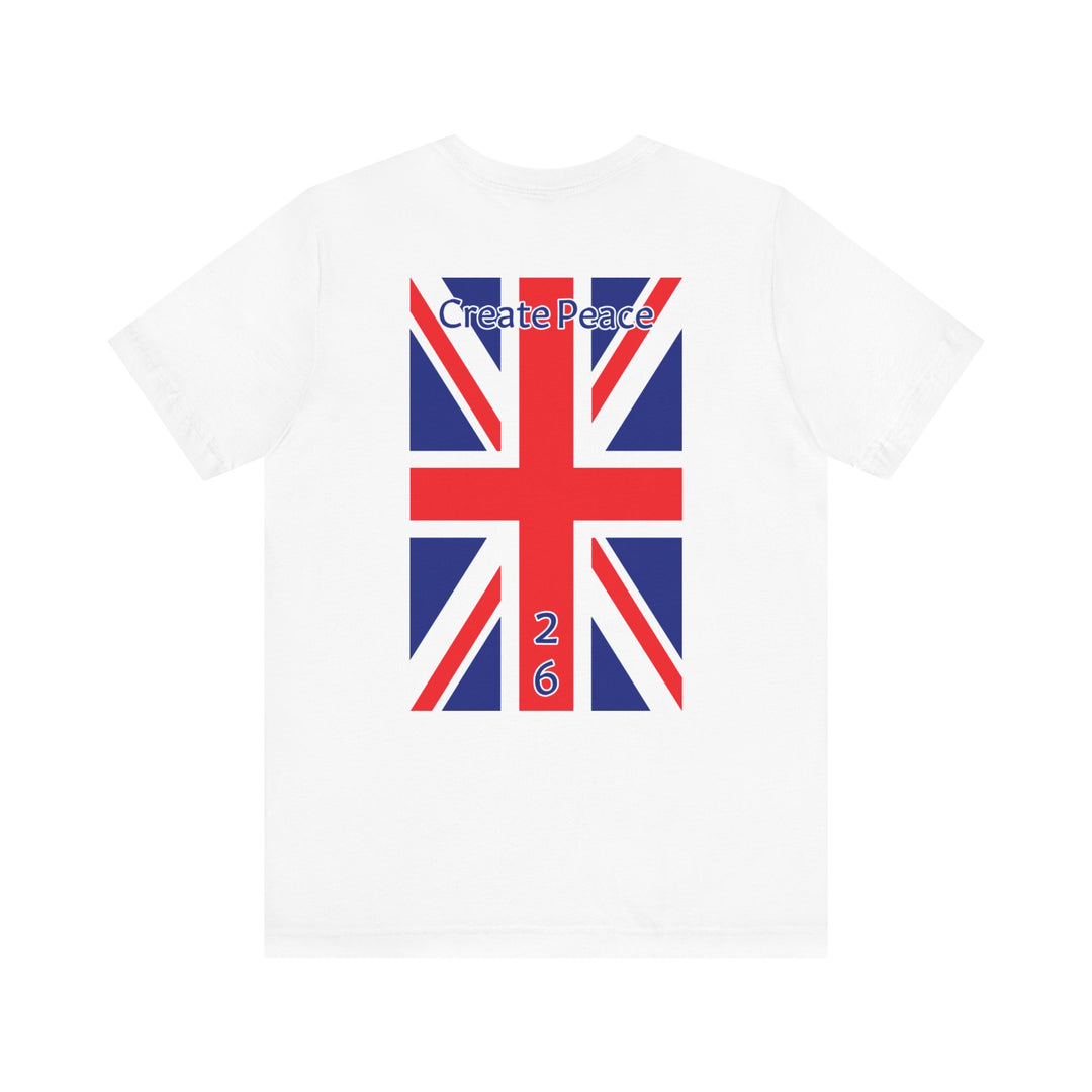 Create Peace 26 Unisex short sleeve Jersey