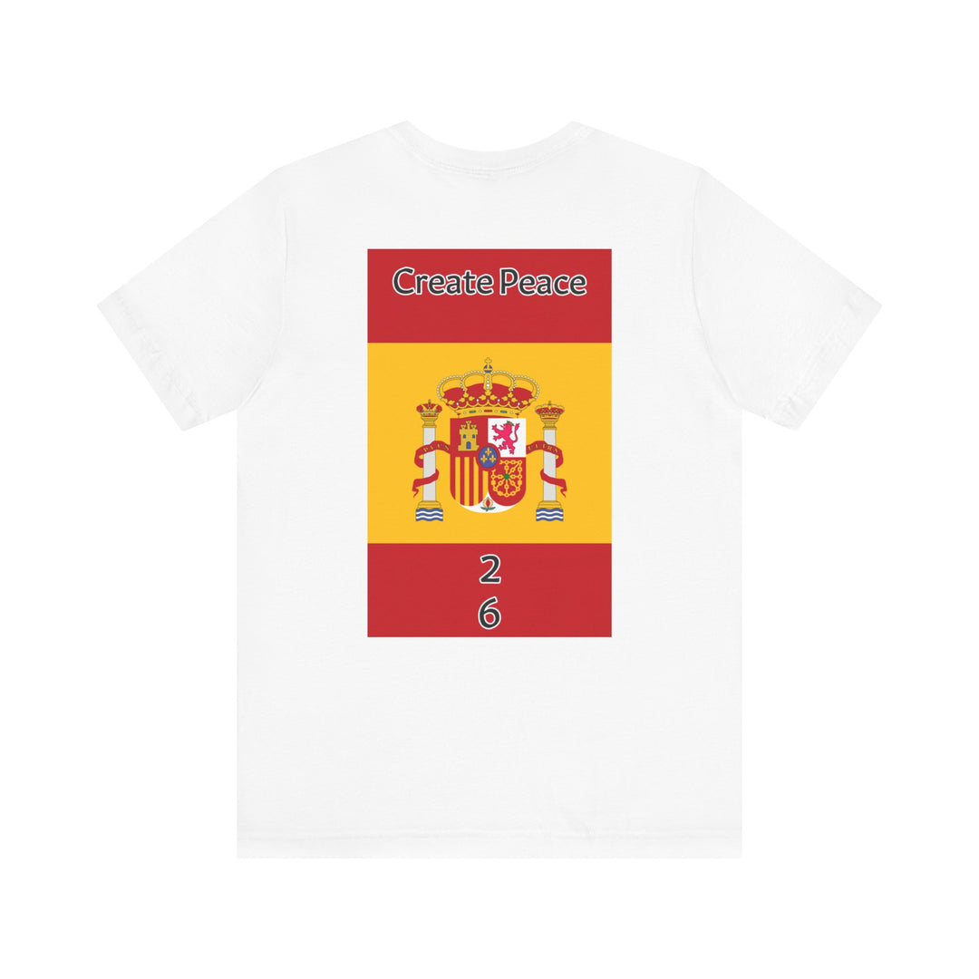 Create Peace 26 Unisex Short Sleeve Jersey