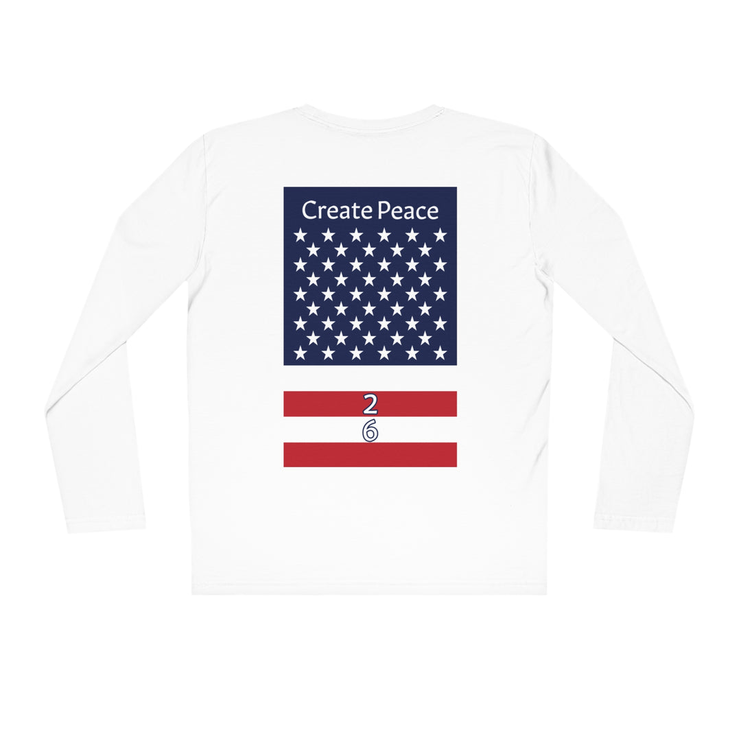 Create Peace 26 Organic 100% Cotton Long Sleeve Shirt