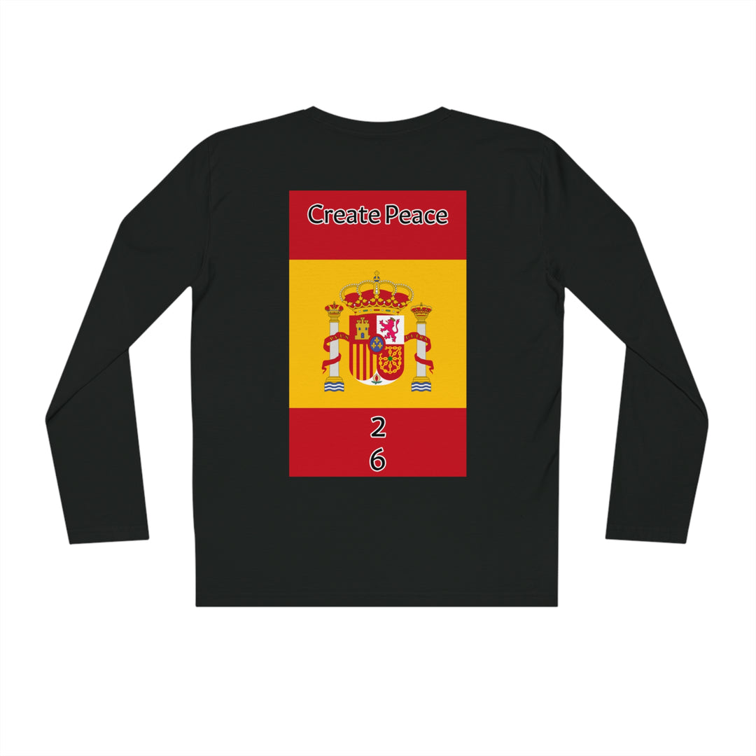Create Peace 26 Organic 100% Cotton Long Sleeve Shirt