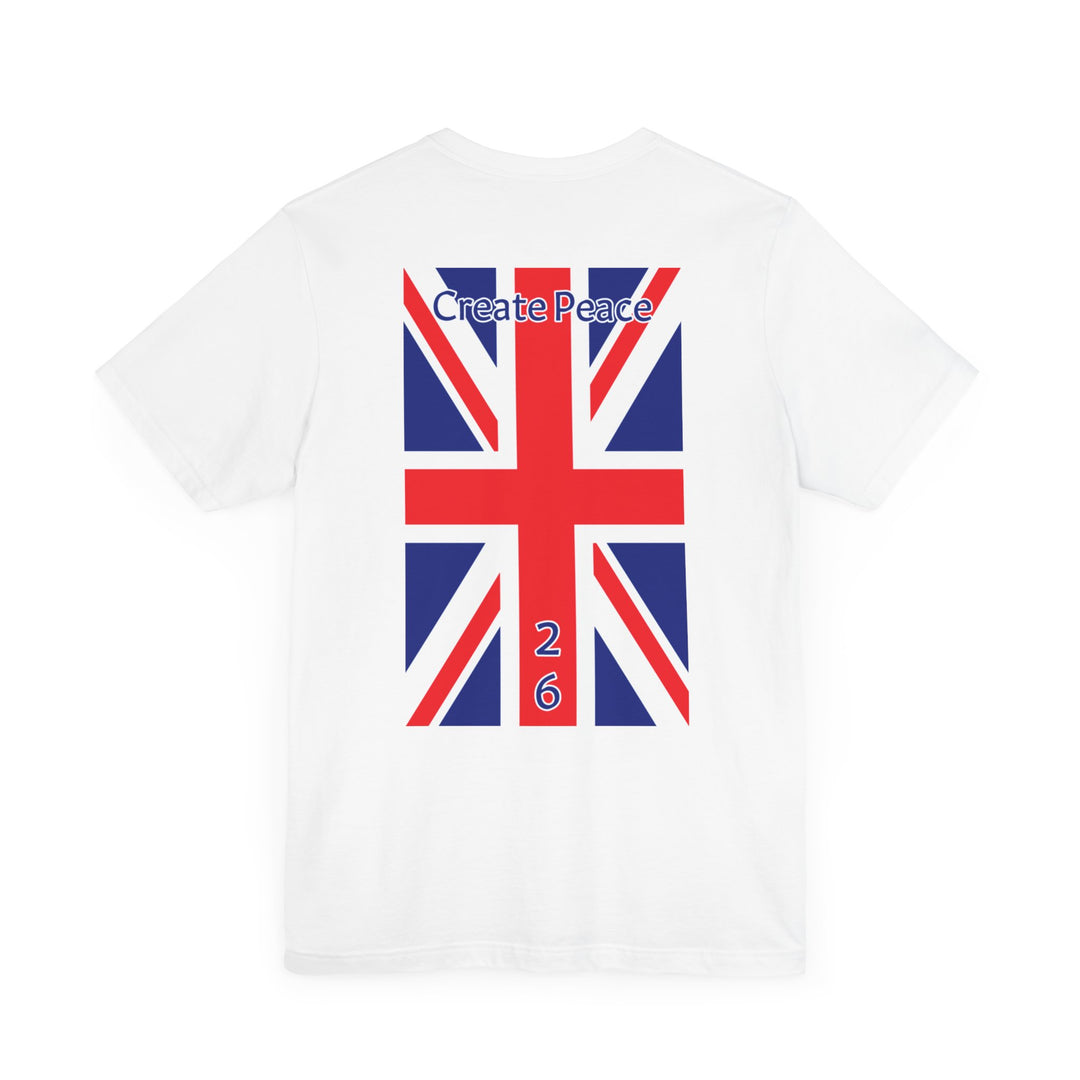 Create Peace 26 Unisex short sleeve Jersey