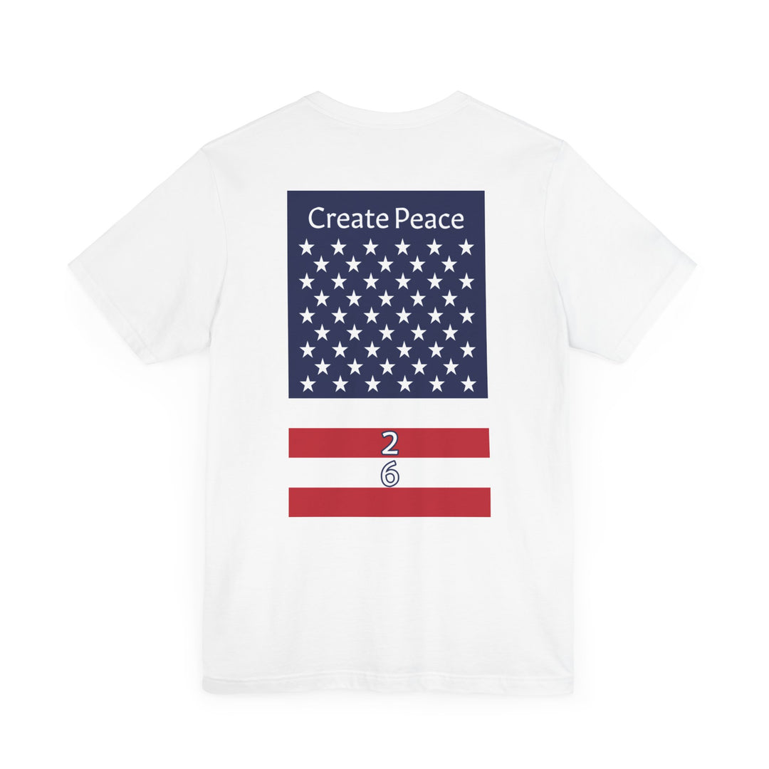 Create Peace 26 Unisex Short Sleeve Jersey