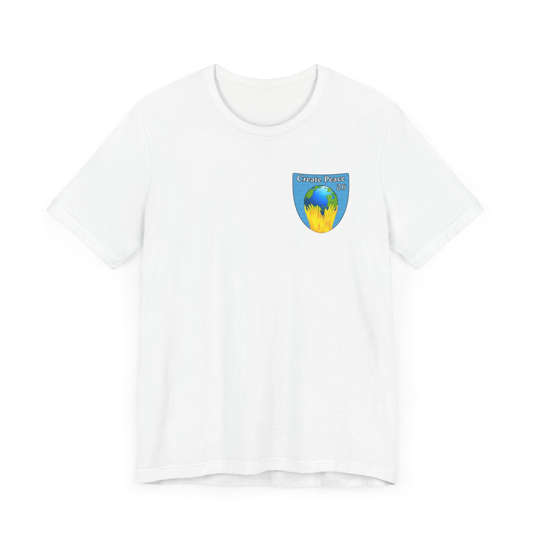 Create Peace 26 Unisex short sleeve Jersey
