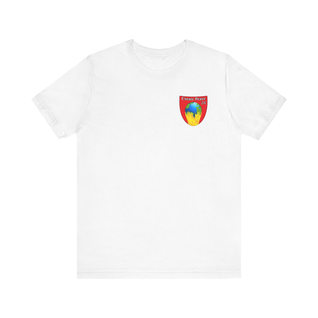 Create Peace 26 Unisex short sleeve Jersey