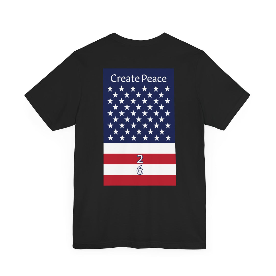 Create Peace 26 Unisex Short Sleeve Jersey