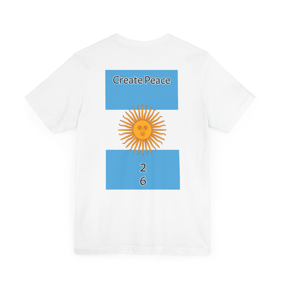 Create Peace 26 Unisex short sleeve Jersey
