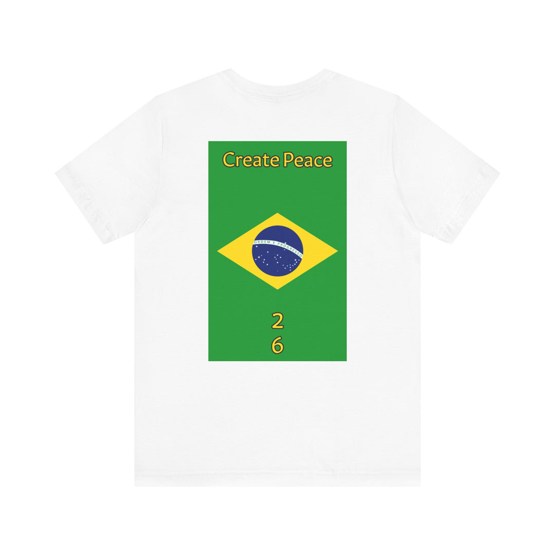 Create Peace 26 Unisex Short Sleeve Jersey